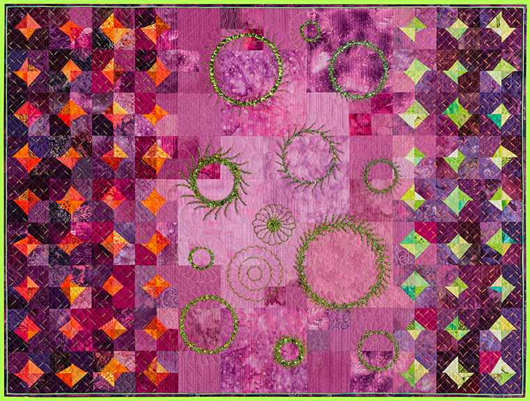 Art Quilt DRAMA QUEEN by Melody Crust