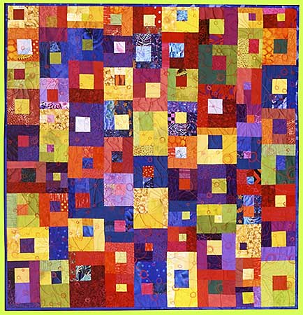 Art quilt FEAR NO COLOR by Melody Crust