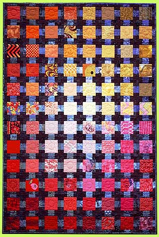 Art quilt THE GREEN FLASH by Melody Crust