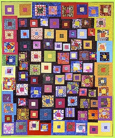 Art quilt A WALK ON THE WILD SIDE by Melody Crust